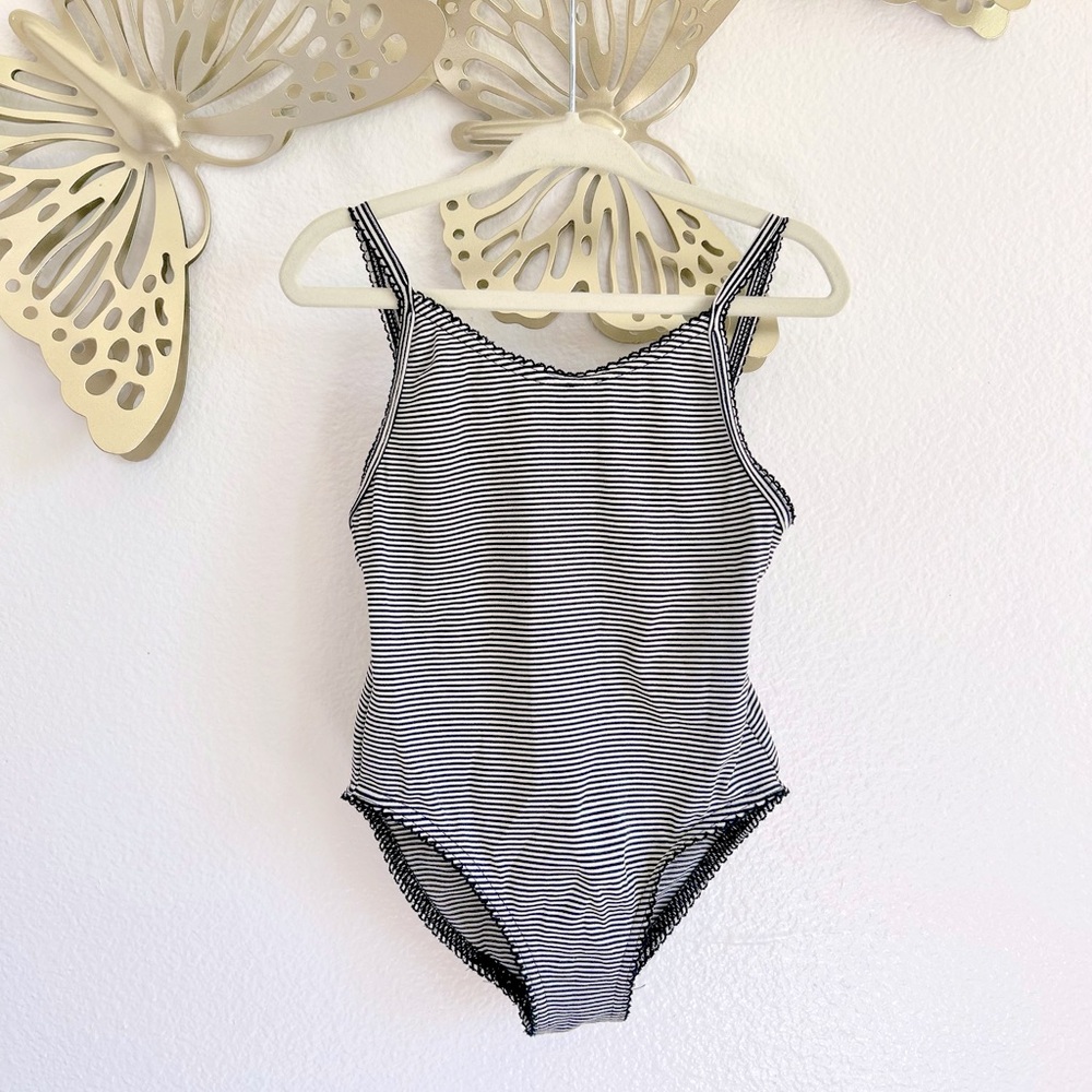 Petite Bateau Striped One Piece Swimsuit